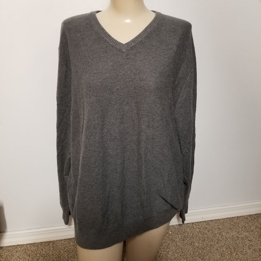 John barlett gray sweater XL mens